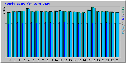 Hourly usage for June 2024