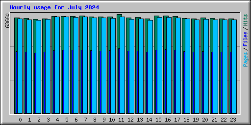 Hourly usage for July 2024